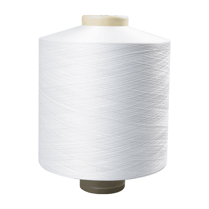 80% Polyester/20% polyamide DTY Yarn 160D/72F semi dull raw white Sim S twist AA A B